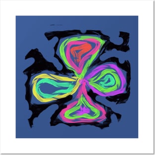 Abstract holiday x ray Posters and Art